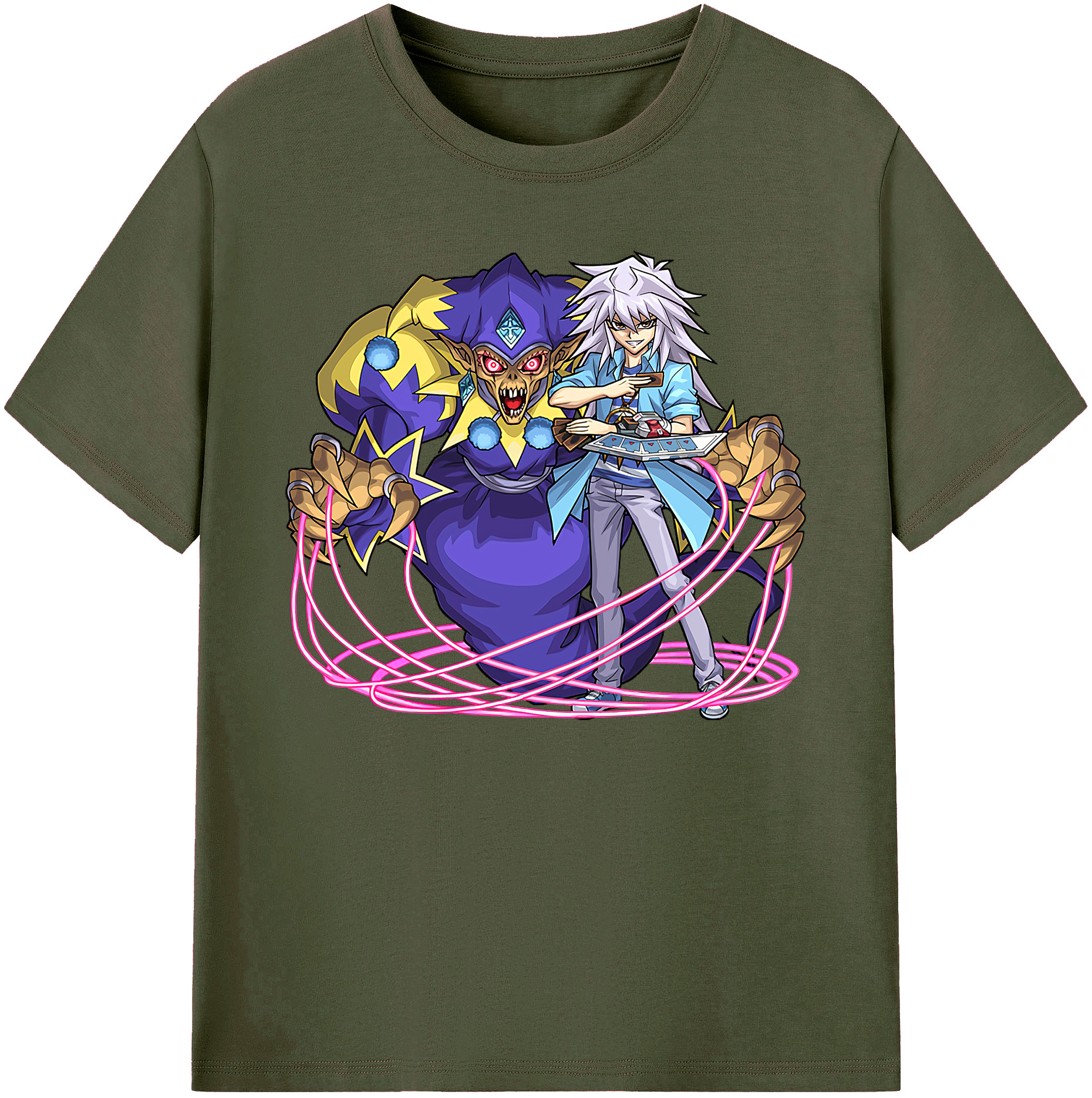 （画像用） 遊☆戯☆王 Yu-Gi-Oh! 綿100％ メンズ半袖Tシャツ｜肌触りやわらか＆通気性